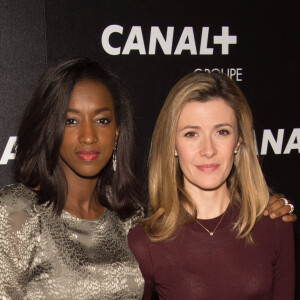 Hapsatou Sy et Elisabeth Bost - Soirée des animateurs du Groupe Canal+ au Manko à Paris. Le 3 février 2016