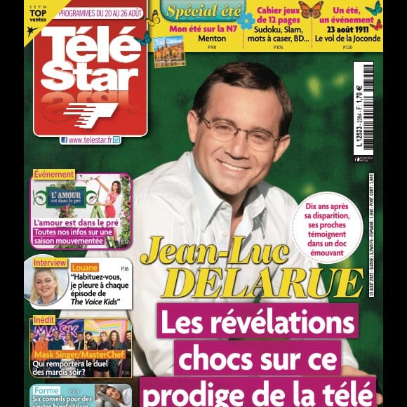 Jean-Luc Delarue en couverture du magazine "Télé Star", en kiosque le 15 août 2022.