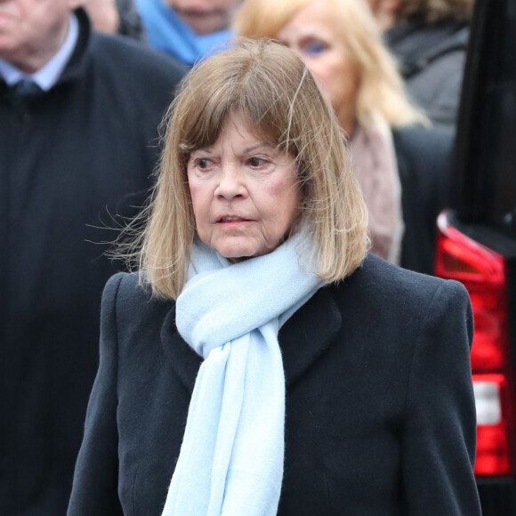 Chantal Goya - Arrivées aux obsèques de Michou en l'église Saint-Jean de Montmartre à Paris.