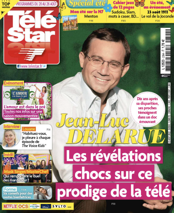 Couverture du numéro du magazine "Télé Star" paru le 15 août 2022