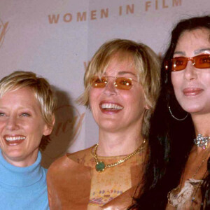 Sharon Stone, Cher et Anne Heche - Lucy Awards à Los Angeles. 2000.
