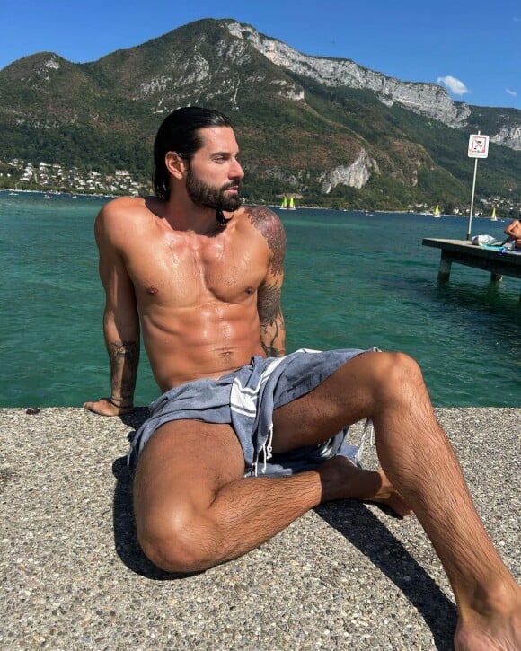Hugo Manos en vacances à Annecy, Instagram, août 2022.