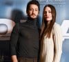 Pierre Niney et sa compagne Natasha Andrews à la première du film "Goliath" au cinéma UGC Normandie à Paris, le 8 mars 2022. © Pierre Perusseau/Bestimage 