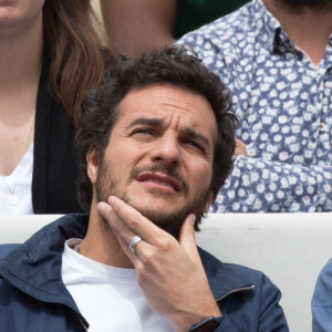 Amir Haddad - People dans les tribunes lors des Internationaux de France de Tennis de Roland Garros 2022 à Paris le 29 mai 2022. 