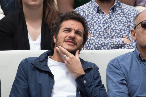 Amir Haddad - People dans les tribunes lors des Internationaux de France de Tennis de Roland Garros 2022 à Paris le 29 mai 2022. 