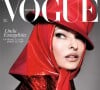 Linda Evangelista en couverture de Vogue Magazine version britannique.