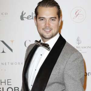 Info - Capucine Anav est enceinte de son premier enfant - Victor (compagnon de Capucine Anav) - Photocall de la 10ème édition du "Global Gift Gala 2021" à l'hôtel Four Seasons Hotel George V à Paris le 30 octobre 2021. © Marc Ausset Lacroix/Bestimage