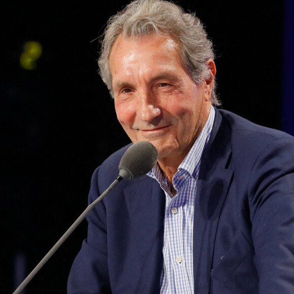 Jean-Jacques Bourdin - Conférence de presse de rentrée de BFMTV saison 2021/2022 à l'Altice Campus à Paris, France, le 25 août 2021. © Christophe Clovis/Bestimage