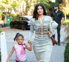 Kylie Jenner et sa fille Stormi à leur arrivée à l'événement 818 Tequila à Beverly Hills.