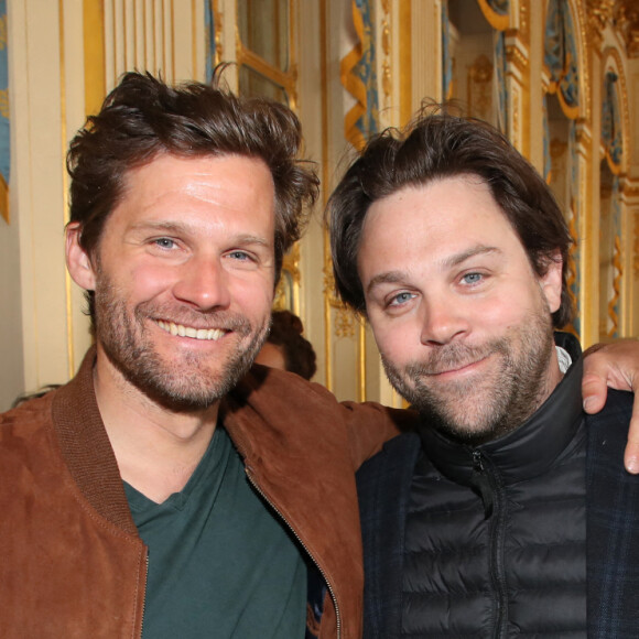 Exclusif - Alexis Michalik et Arthur Jugnot - Réception en l'honneur des nommés aux Molières 2022 au Ministère de la Culture à Paris le 19 Avril 2022. © Bertrand Rindoff/Bestimage No web pour la Belgique et la Suisse 