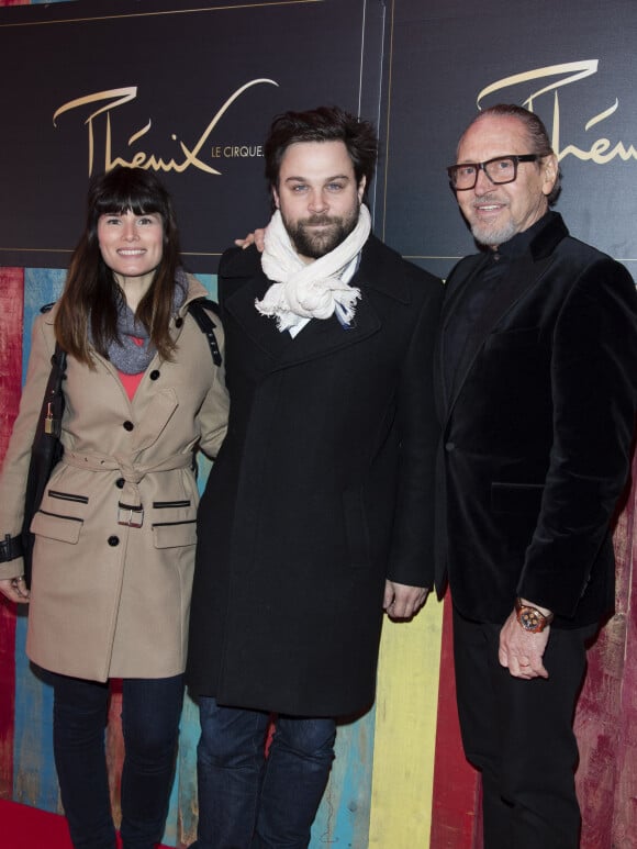 Arthur Jugnot et une amie, Alain Pacherie (fondateur du Cirque Phénix) - Cérémonie de remise de prix du 39ème Festival Mondial du Cirque de Demain sur la Pelouse de Reuilly à Paris le 4 février 2018. © Pierre Perusseau/Bestimage