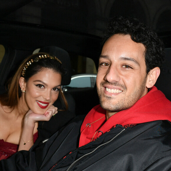 Iris Mittenaere et son compagnon Diego El Glaoui - Front row du défilé Haute Couture 2022 Zuhair Murad à Paris le 26 janvier 2022 © Veeren / Christophe Clovis / Bestimage 