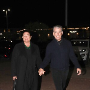 Pierce Brosnan et sa femme Keely Shaye Smith sont allés dîner à Malibu le 2 mars 2022. 