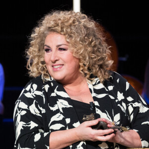 Marianne James - Enregistrement de l'émission "La Boîte à Secrets", présentée par F.Bollaert et qui sera diffusée le 22 janvier sur France 3. Le 18 janvier 2021 © Tiziano Da Silva / Bestimage 