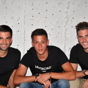 Exclusif - Enzo Zidane (fils de Zinédine Zidane), Driss Zidane (neveu de Zinédine Zidane) et Luca Zidane (fils de Zinédine Zidane) - Les célébrités lors du festival "Marrakech du Rire 2018" à Marrakech, Maroc, le 24 juin 2018. © Rachid Bellak/Bestimage