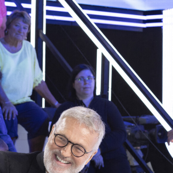 Exclusif - Laurent Ruquier sur le plateau de l'émission Touche pas à mon poste (TPMP) diffusée en direct sur C8 le 30 août 2022 et présentée par C.Hanouna. © Jack Tribeca / Bestimage