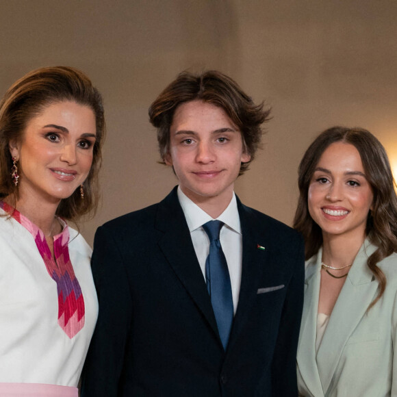 La reine Rania de Jordanie lors de la célébration du 76e anniversaire de la fête de l'indépendance de la Jordanie à Amman, Jordanie, le 25 mai 2022.