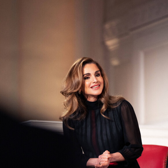 Le roi Abdallah II et la reine Rania de Jordanie reçoivent le prix "Path to Peace Award" à New York, le 9 mai 2022.