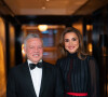 Le roi Abdallah II et la reine Rania de Jordanie reçoivent le prix "Path to Peace Award" à New York, le 9 mai 2022.