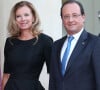 Francois Hollande et Valerie Trierweiler - Diner en l'honneur de Mr Joachim Gauck president federal d'Allemagne au palais de l'Elysee