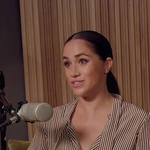 Meghan Markle réalise le premier épisode de son podcast "Archetypes" portant sur S.Williams. Los Angeles le 23 août 2022. 