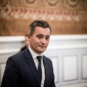 Gérald Darmanin, Ministre de l'Intérieur, a reçu des représentants des agents de la police nationale, en présence du DGPN, du Directeur Général de la Police Nationale, du Directeur Général de la Gendarmerie Nationale, du Directeur Général de la Sécurité Civile et de la Gestion des Crises et du Secrétaire général. Hôtel de Beauvau, Paris, France, le 8 Juillet 2020. © Nicolas Messyasz / Pool / Bestimage