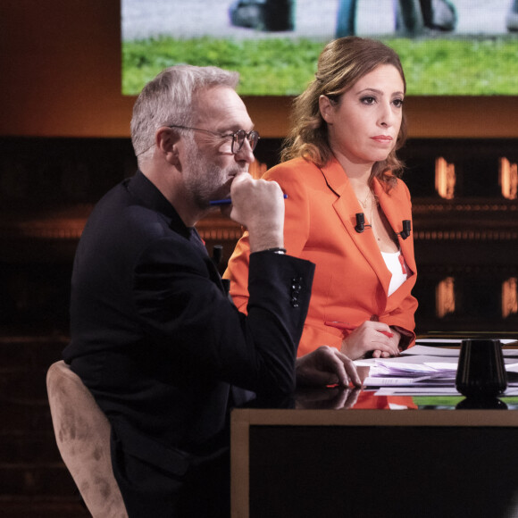 Exclusif - Laurent Ruquier, Léa Salamé - Sur le plateau de l'émission OEED (On Est En Direct) présentée par L.Salamé et L.Ruquier - Paris © Jack Tribeca / Bestimage