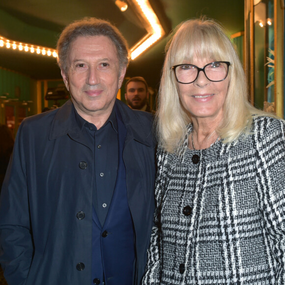 Exclusif - Michel Drucker et sa femme Dany Saval à la générale du spectacle musical Les Choristes au théâtre des Folies Bergère à Paris