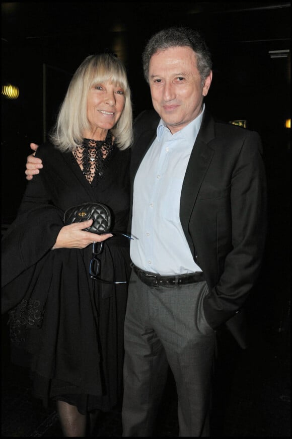Michel Drucker et sa femme Dany Saval à l'Olympia pour le spectacle de Nicolas Canteloup