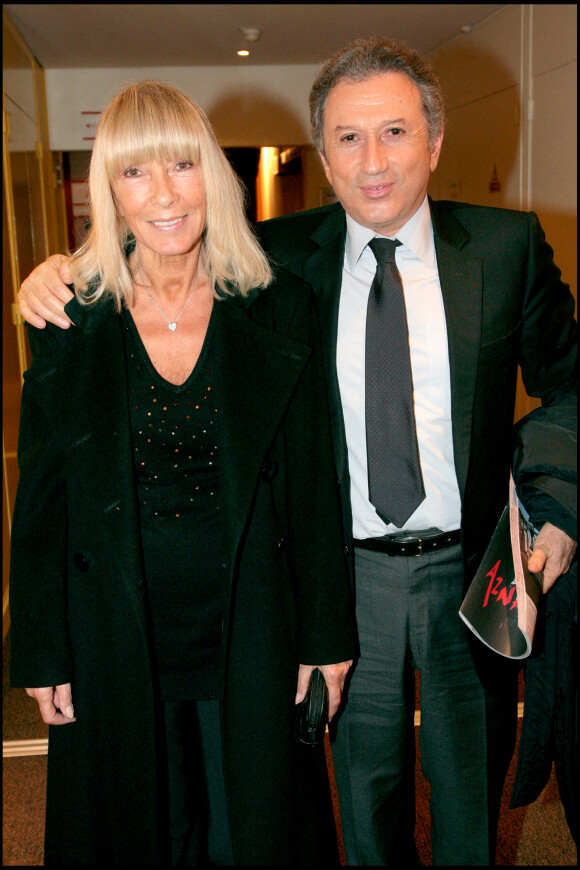 EXCLUSIF -  Michel Drucker et sa femme Dany Saval au palais des congrès pour le concert de Charles Aznavour