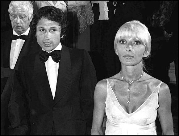 Michel Drucker et sa femme Dany Saval lors du Festival de Cannes en 1976