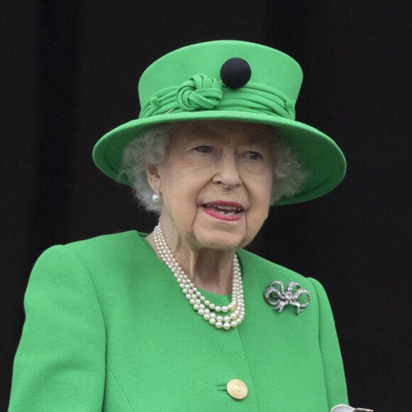 La reine Elizabeth II d'Angleterre - Jubilé de platine de la reine Elisabeth II d'Angleterre à Bukingham Palace à Londres