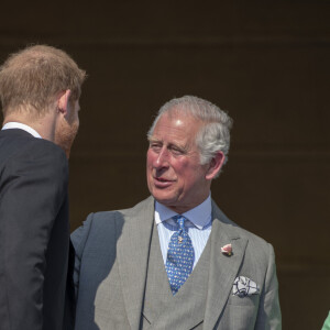 Le prince Harry, duc de Sussex lors de la garden party pour les 70 ans du prince Charles au palais de Buckingham à Londres. Le 22 mai 2018 