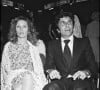 Gilbert Bécaud et sa femme Kitty Saint John à l'Olympia en 1977