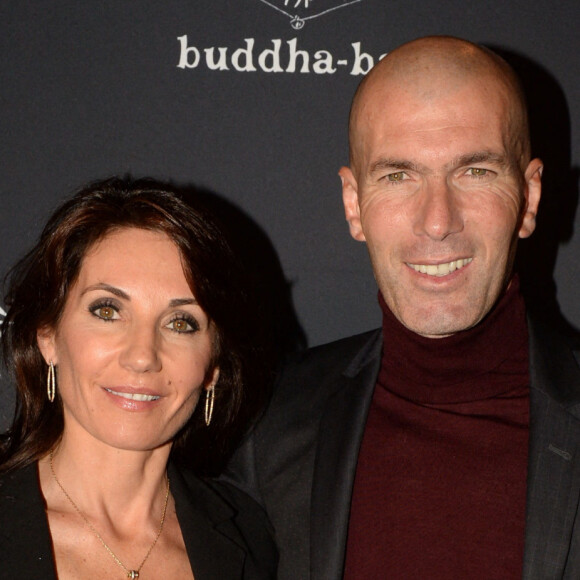 Semi-Exclusif - Zinedine Zidane et sa femme Véronique - A l'occasion des 20 ans de la victoire de l'équipe de France, les Bleus se sont rendus à un dîner organisé au Buddha Bar avec tous les joueurs et leur famille. © Rachid Bellak/Bestimage