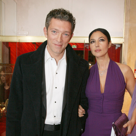 Vincent Cassel et Monica Bellucci - 34ème cérémonie des César au théâtre du Châtelet.