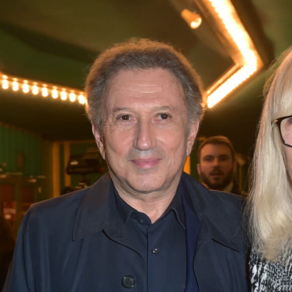 Exclusif - Michel Drucker et sa femme Dany Saval à la générale du spectacle musical Les Choristes au théâtre des Folies Bergère à Paris, France, le 2 mars 2017. © Gorassini-Moreau/Bestimage