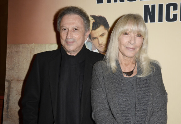 Michel Drucker et son épouse Dany Saval - People au concert de Vincent Niclo au Théâtre du Chatelet à Paris le 24 mai 2014. 