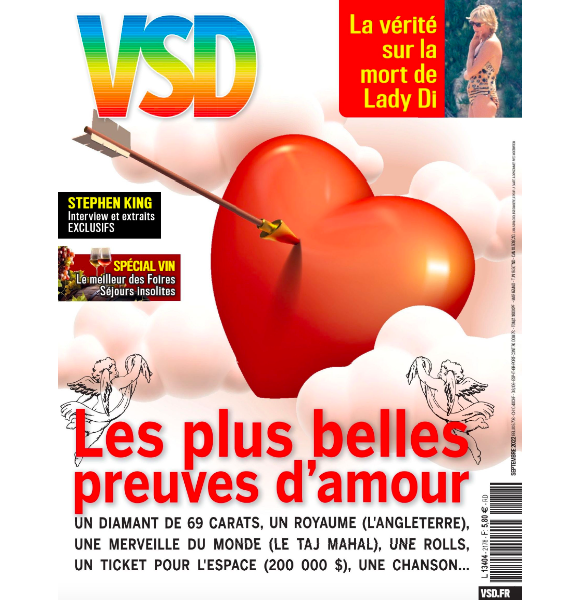 Couverture du magazine "VSD" du 31 août 2022