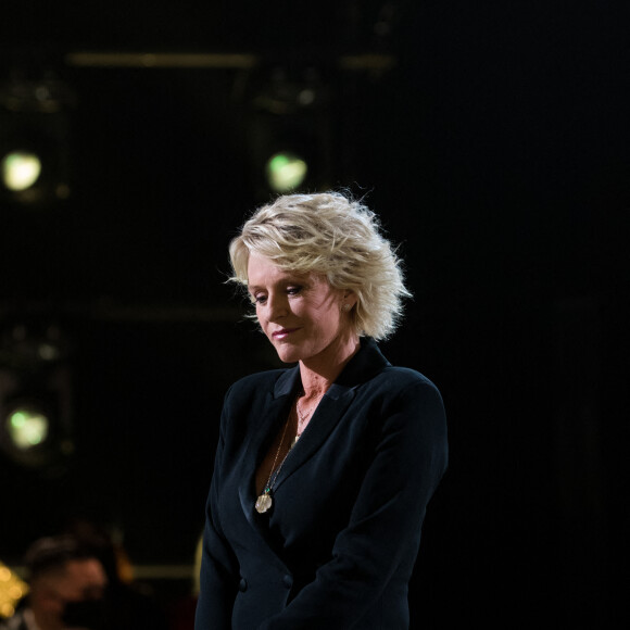 Exclusif - Sophie Davant - Enregistrement de l'émission "La Lettre", présentée par S.Davant, qui sera diffusée le 16 janvier 2021 sur France 2. Le 16 octobre 2020 © Cyril Moreau / Bestimage