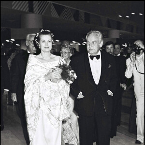 Le prince Rainier de Monaco et Grace de Monaco, soirée à Monaco en 1977