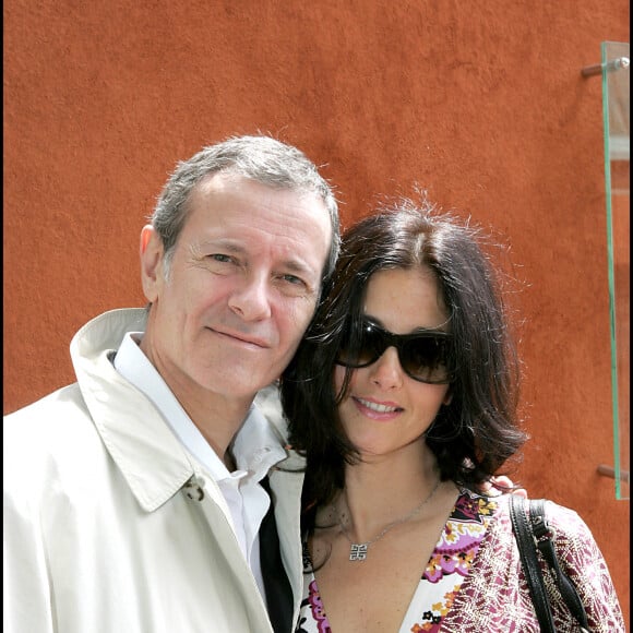 Francis Huster et Cristiana Reali - 7ème jour des Internationaux de France de Roland Garros en 2006