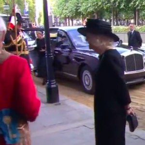 Capture de Kate Middleton lors de la procession du cercueil d'Elizabeth II vers le palais de Westminster le mercredi 14 septembre 2022