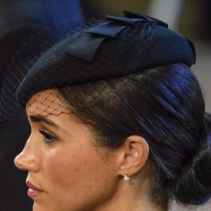 Meghan Markle, duchesse de Sussex - Intérieur - Procession cérémonielle du cercueil de la reine Elisabeth II du palais de Buckingham à Westminster Hall à Londres. Le 14 septembre 2022 