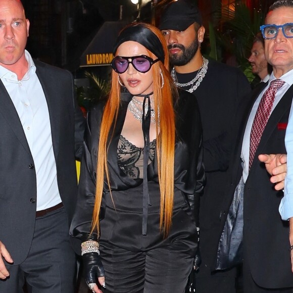 Madonna a dîné avec ses enfants Lourdes et Rocco au restaurant Carbone à New York.