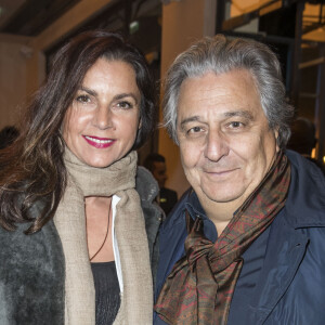 Exclusif - Christian Clavier et sa femme Isabelle de Araujo - People au spectacle "Peau d'âne" lors de la réouverture du théâtre Marigny à Paris. © Olivier Borde - Cyril Moreau / Bestimage 