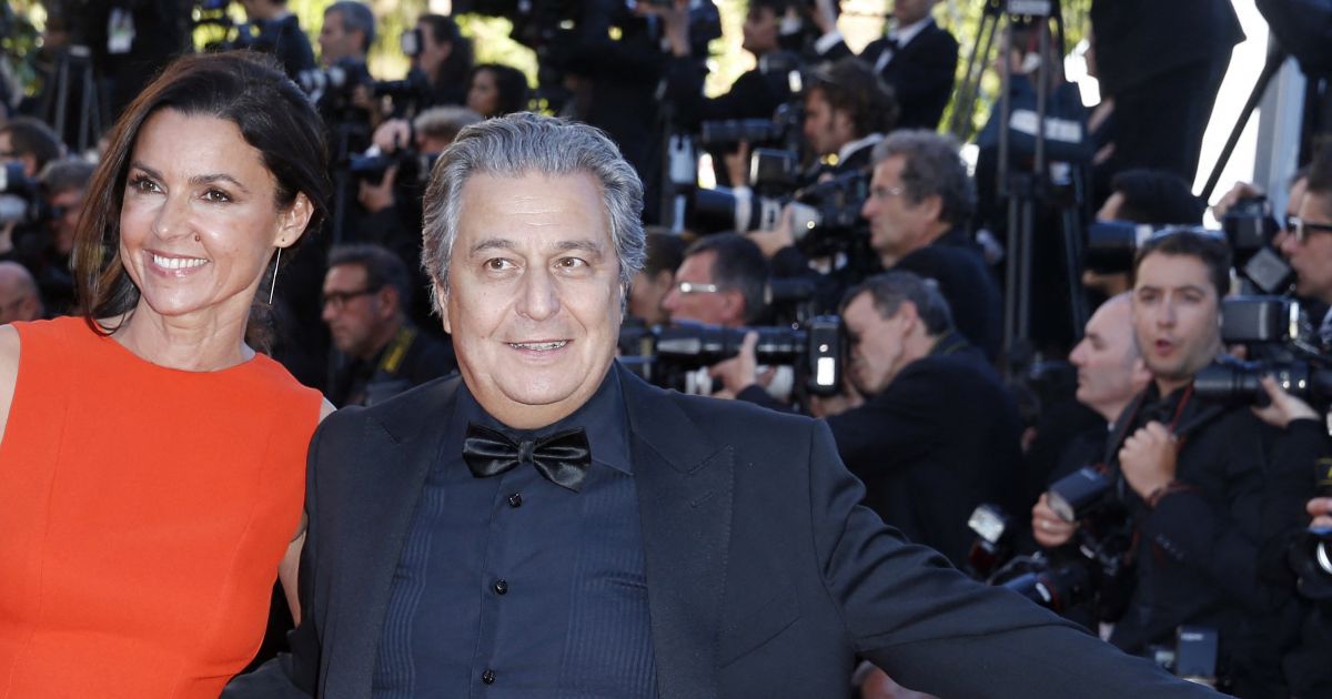 Christian Clavier et sa femme Isabelle de Araujo Montee des marches du film The Immigrant lors Christian Clavier et sa femme Isabelle de Araujo Montee des marches du film The Immigrant lors
