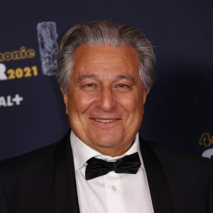 Christian Clavier lors du photocall lors de la 46ème cérémonie des César à l'Olympia à Paris, France, le 12 mars 2021.© Thomas Samson / Pool / Bestimage 