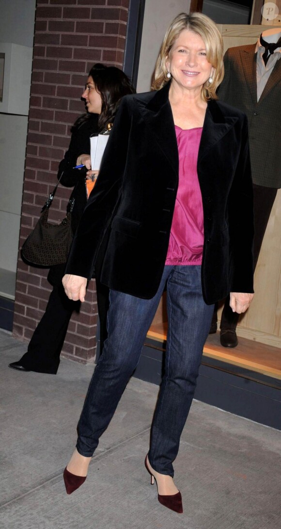 Martha Stewart  à l'inauguration de la nouvelle boutique Hermès Homme, le 9 février 2010. New York City