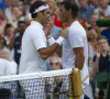 Roger Federer remporte la demi-finale face à Rafael Nadal lors du tournois de Wimbledon 2019 - Le tournois de Wimbledon 2019, Londres les 12, 13 et 14 juillet 2019. 